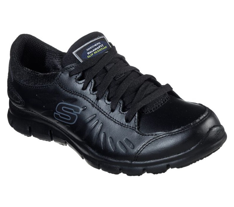 Skechers Dam Svarta Snörskor - Work: Relaxed Fit - Eldred Sr - Sverige (PCWSZ-9831)